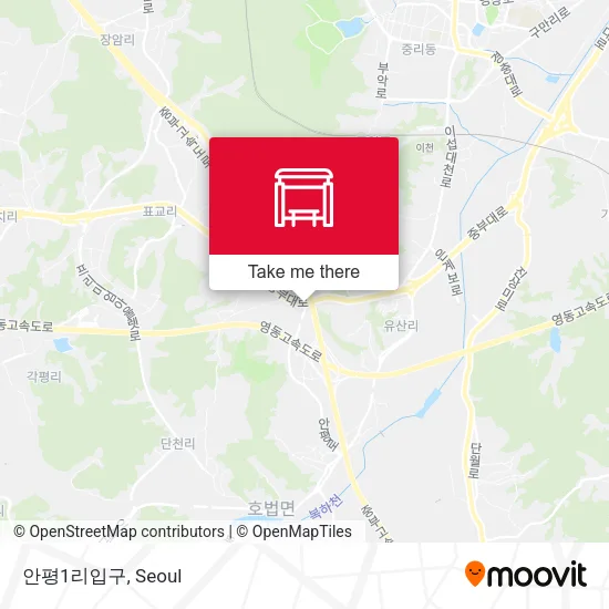 안평1리입구 map