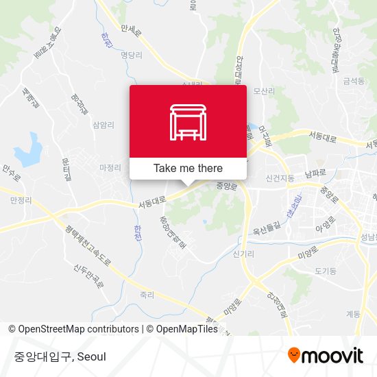 중앙대입구 map