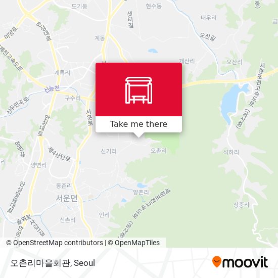 오촌리마을회관 map