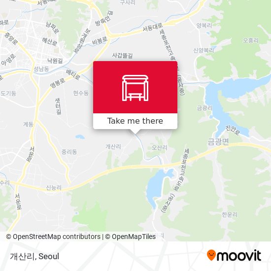 개산리 map