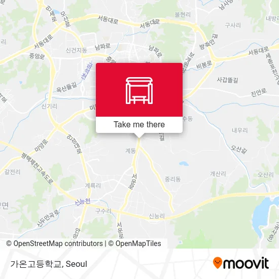 가온고등학교 map