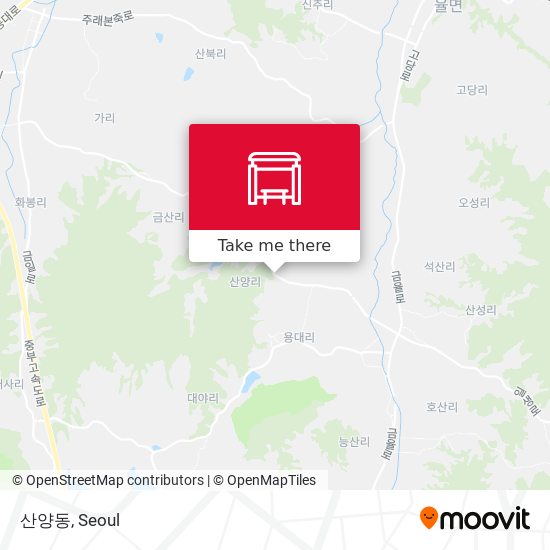 산양동 map