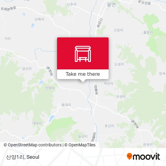 산양1리 map