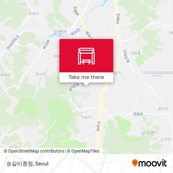 송갈리종점 map