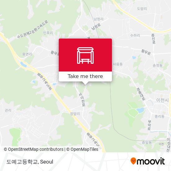 도예고등학교 map