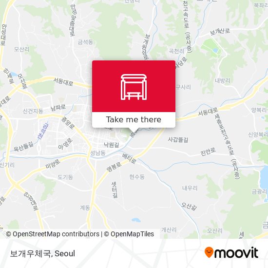 보개우체국 map