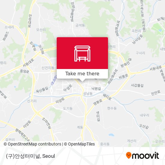 (구)안성터미널 map