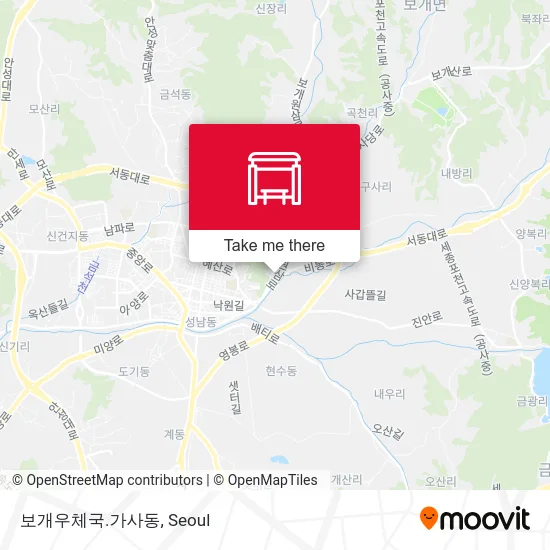 보개우체국.가사동 map