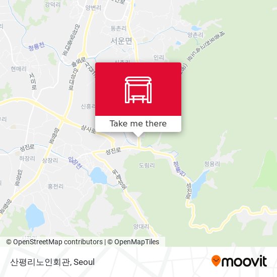 산평리노인회관 map