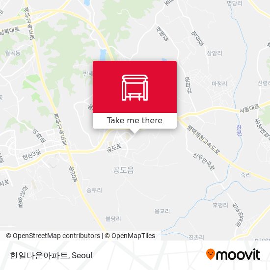 한일타운아파트 map