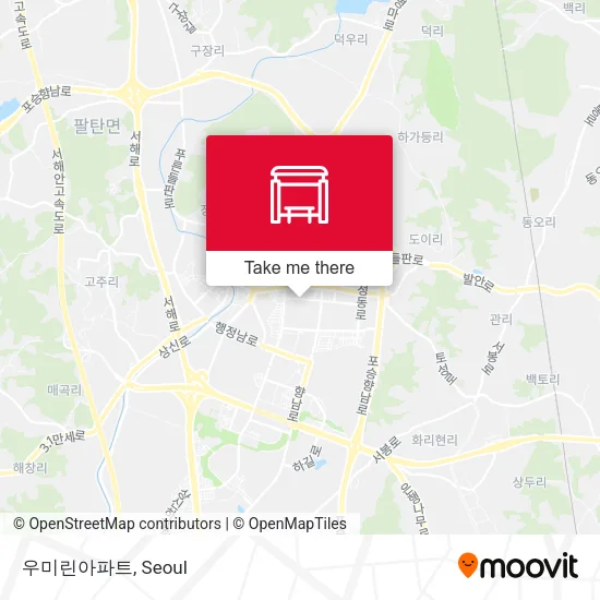 우미린아파트 map