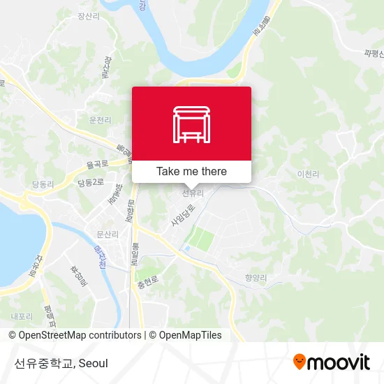 선유중학교 map
