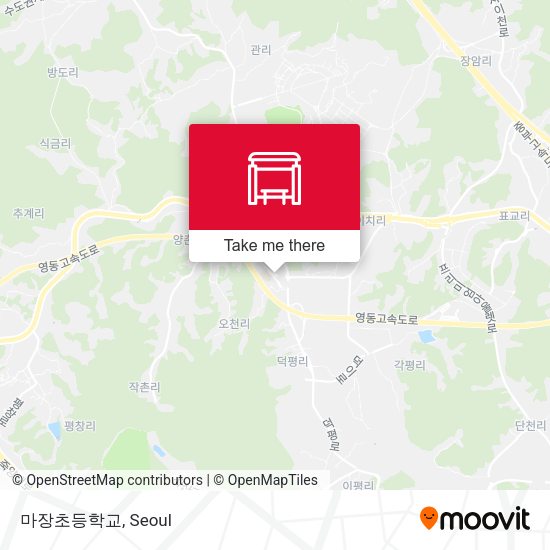 마장초등학교 map