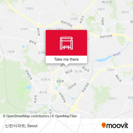 신한아파트 map