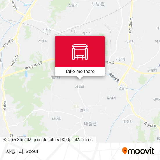 사동1리 map