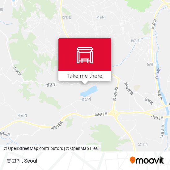 붓고개 map
