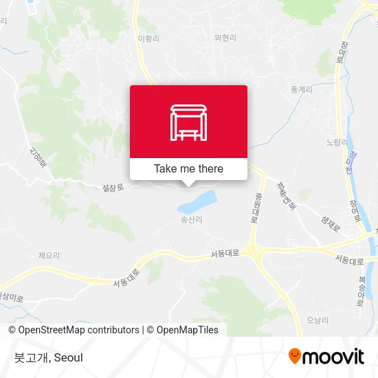 붓고개 map