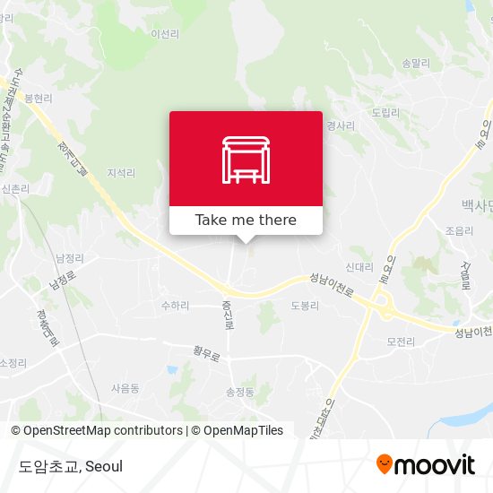 도암초교 map