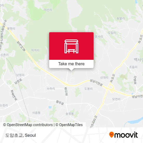 도암초교 map