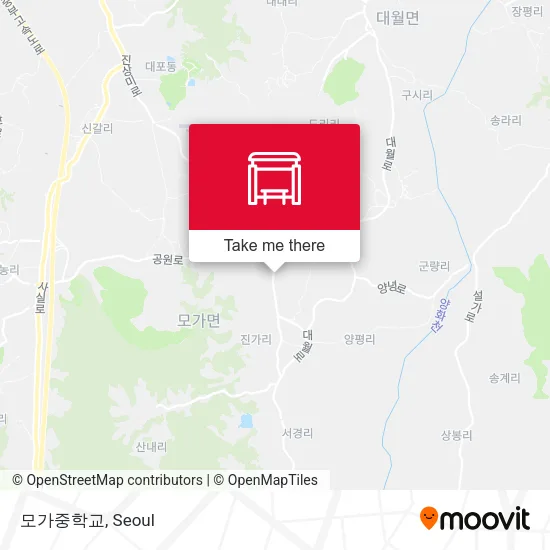 모가중학교 map