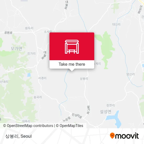 상봉리 map