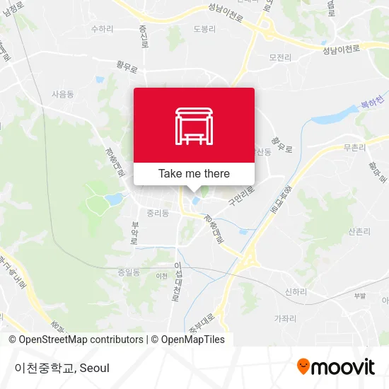 이천중학교 map