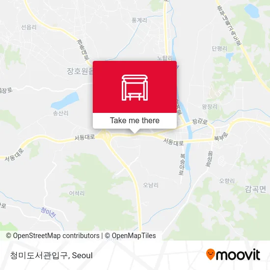 청미도서관입구 map