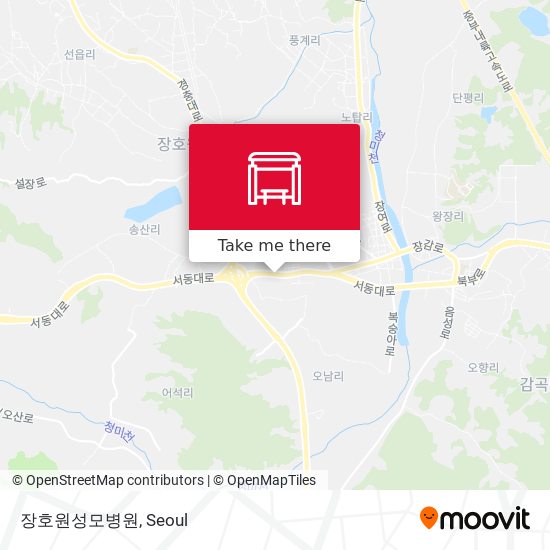 장호원성모병원 map