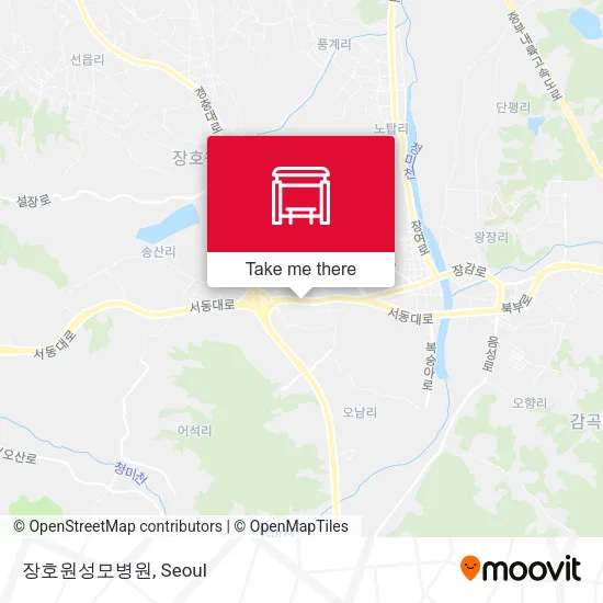 장호원성모병원 map