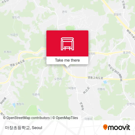마장초등학교 map