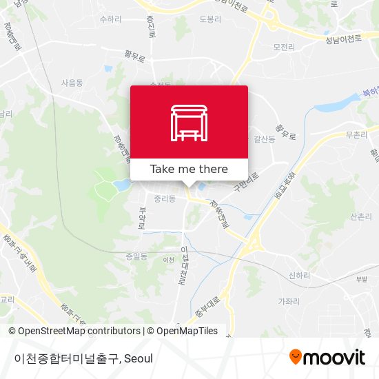 이천종합터미널출구 map