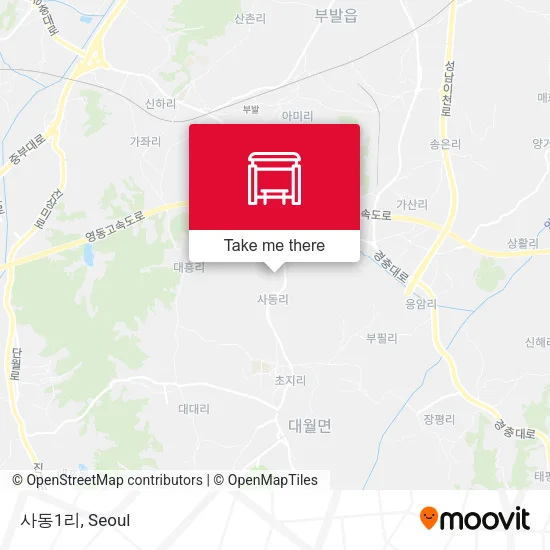 사동1리 map