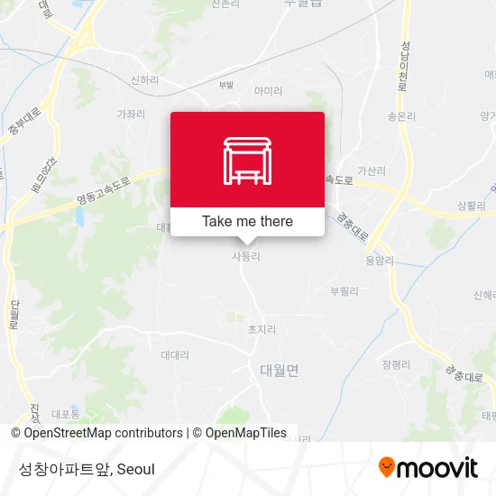 성창아파트앞 map