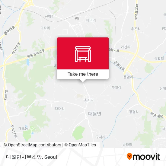 대월면사무소앞 map