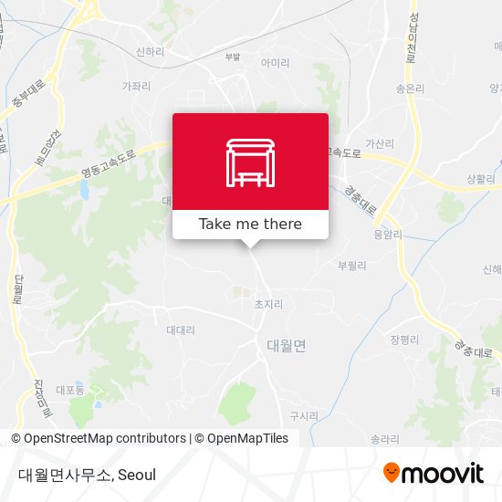 대월면사무소 map