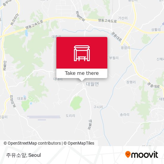주유소앞 map