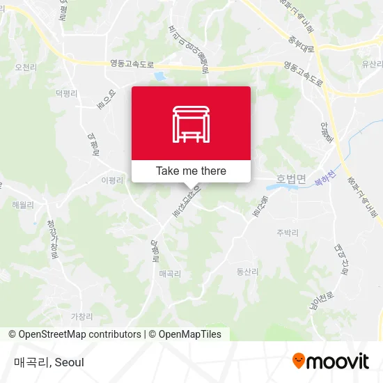 매곡리 map