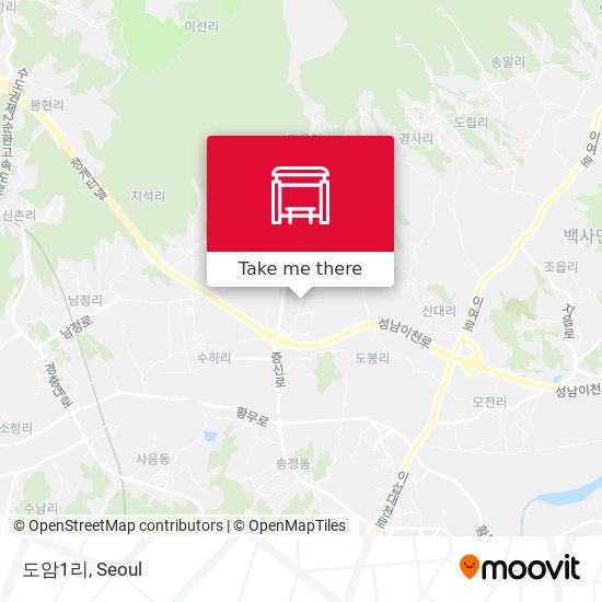 도암1리 map