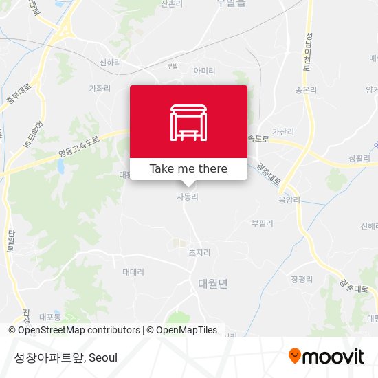 성창아파트앞 map