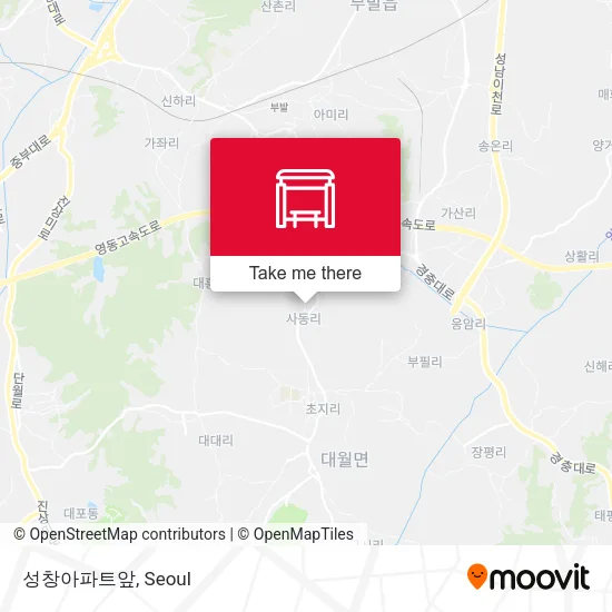 성창아파트앞 map