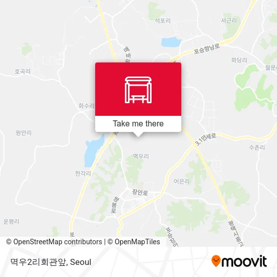 멱우2리회관앞 map