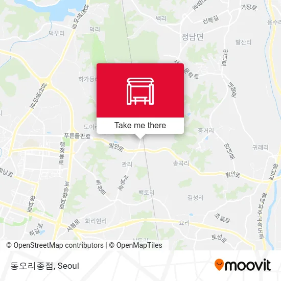 동오리종점 map