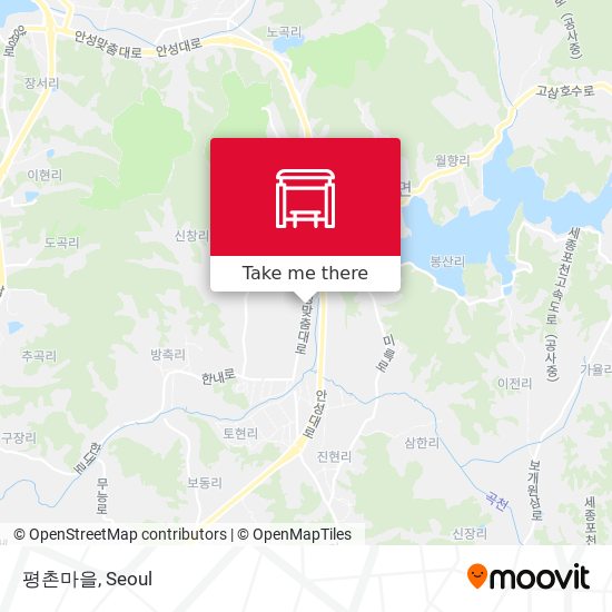 평촌마을 map
