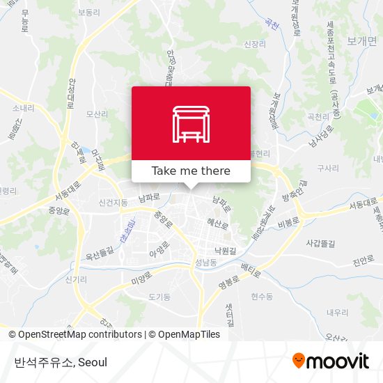 반석주유소 map