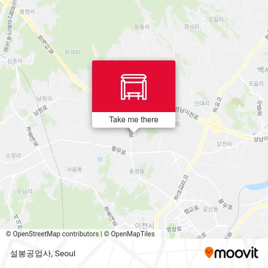 설봉공업사 map