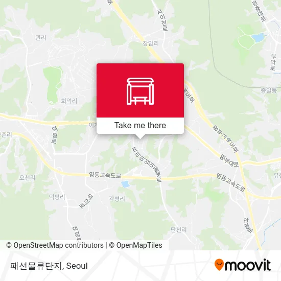 패션물류단지 map