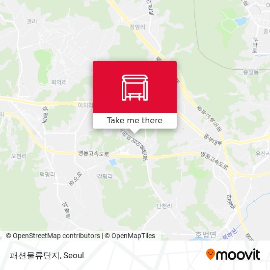 패션물류단지 map