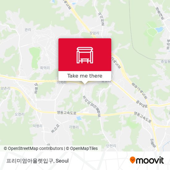 프리미엄아울렛입구 map