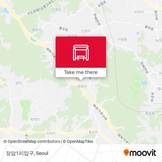 장암1리입구 map