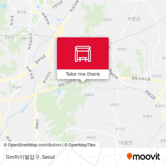 Gm하이빌입구 map